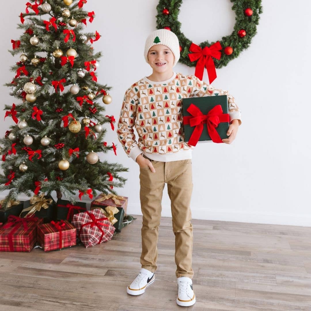 Sweet Wink Cabin Christmas Sweatshirt - Kids Clothing - Holiday