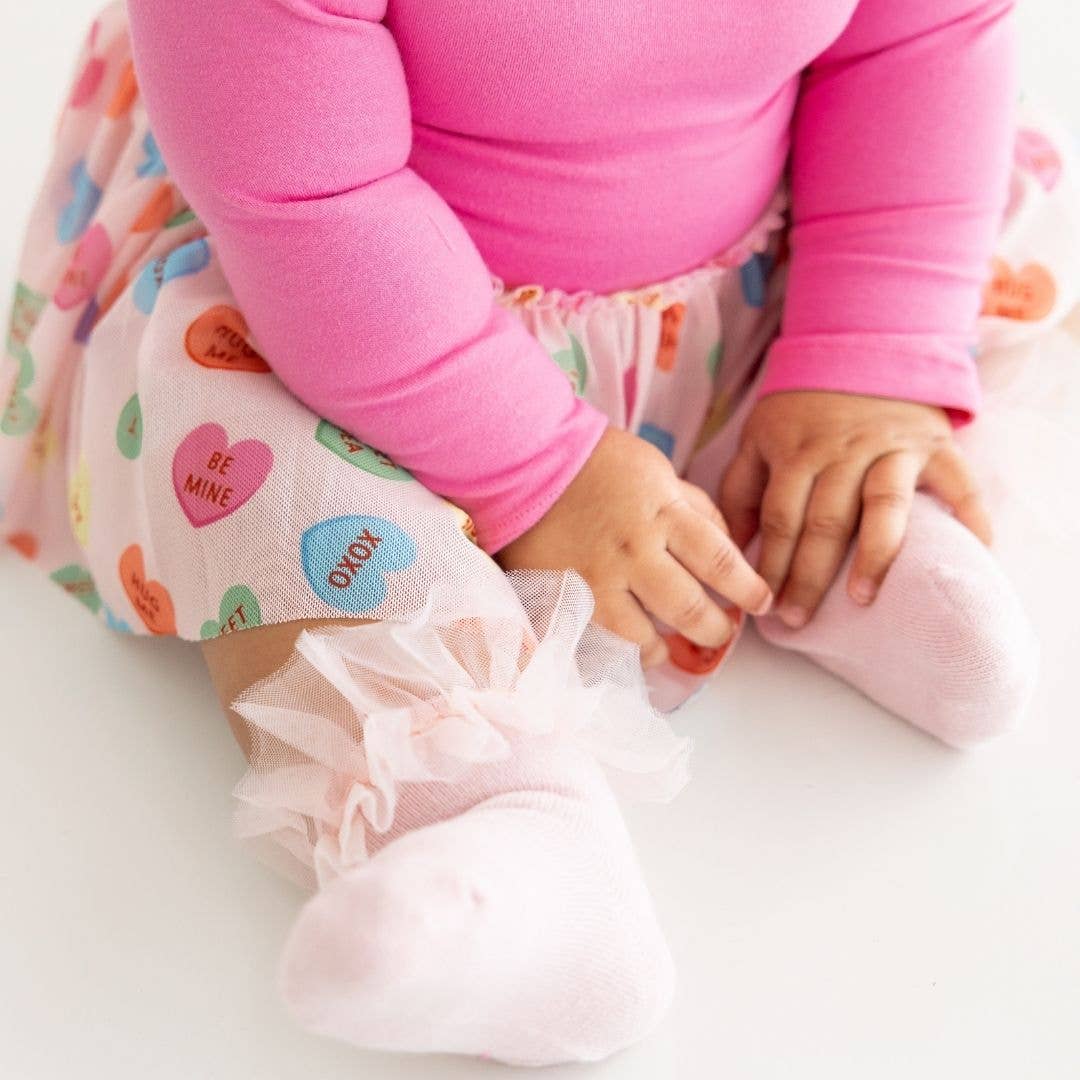 Sweet Wink Candy Hearts Valentine's Day Long Sleeve Tutu Bodysuit Baby