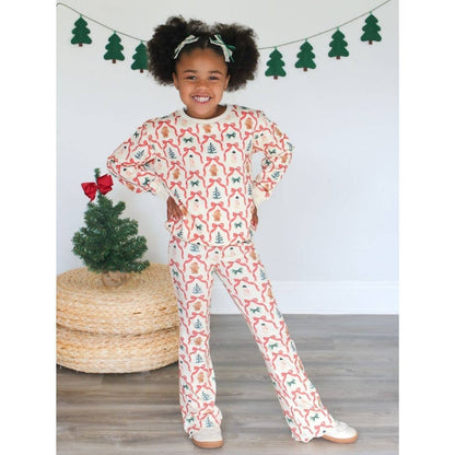 Sweet Wink Christmas Cutie Flare Legging - Girls Clothes