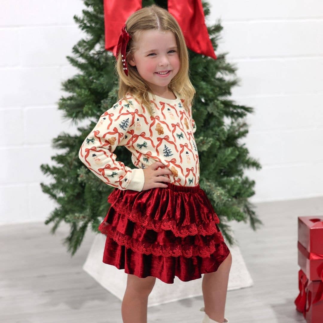 Sweet Wink Christmas Cutie Sweatshirt - Girls Clothes - Holiday