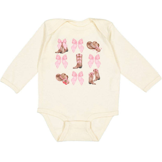 Sweet Wink Coquette Cowgirl Long Sleeve Bodysuit - Baby Clothing