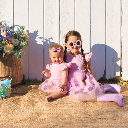 Easter Bunny Short Sleeve Tutu Dress 4T Easter Bunny Short Sleeve Tutu Dress 4T
