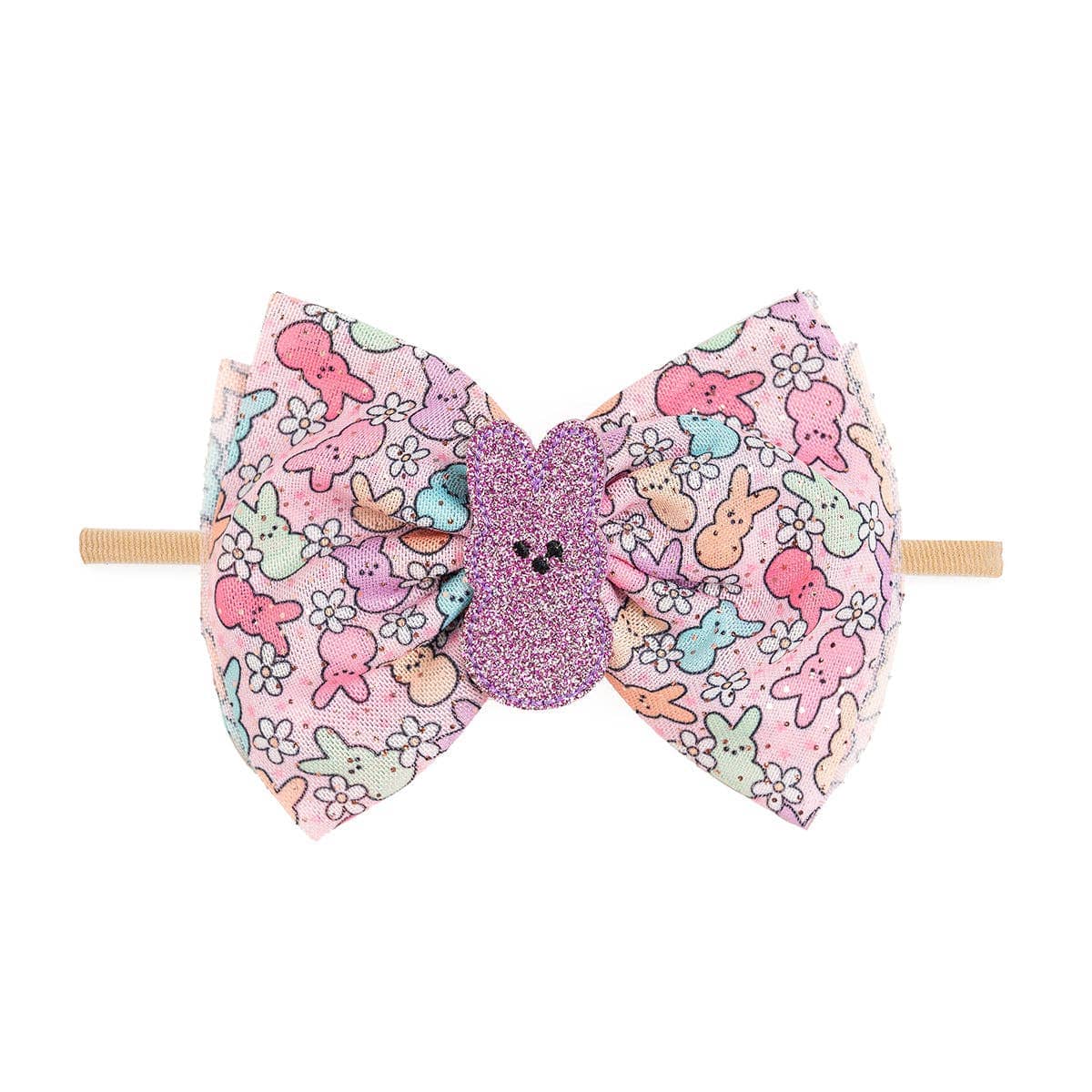 Sweet Wink Easter Peeps Tulle Bow Baby Headband - Baby Easter Hair SH-90