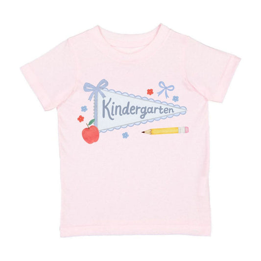 SWEET WINK Sweet Wink Girls Girls-tops Kindergarten Bow Pennant Short Sleeve T-shirt Back To School