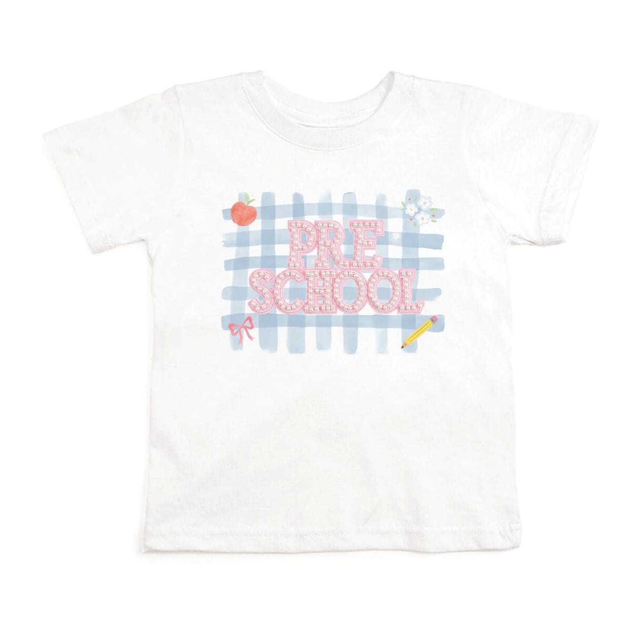 SWEET WINK Sweet Wink Girls Girls-tops Preschool Pearl Patch Short Sleeve T-shirt - Back To School