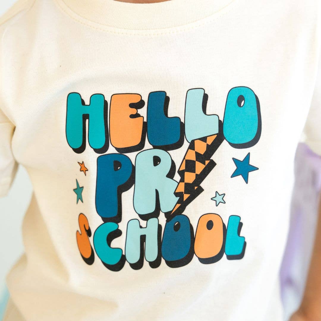 Sweet Wink Hello Preschool Short Sleeve T-Shirt - Back to School Kids