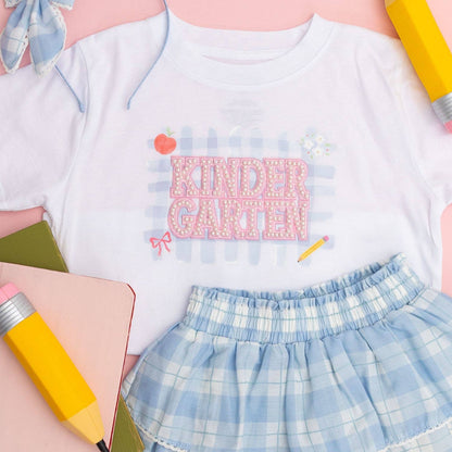 Sweet Wink Kindergarten Pearl Patch Short Sleeve T-Shirt Back To School
