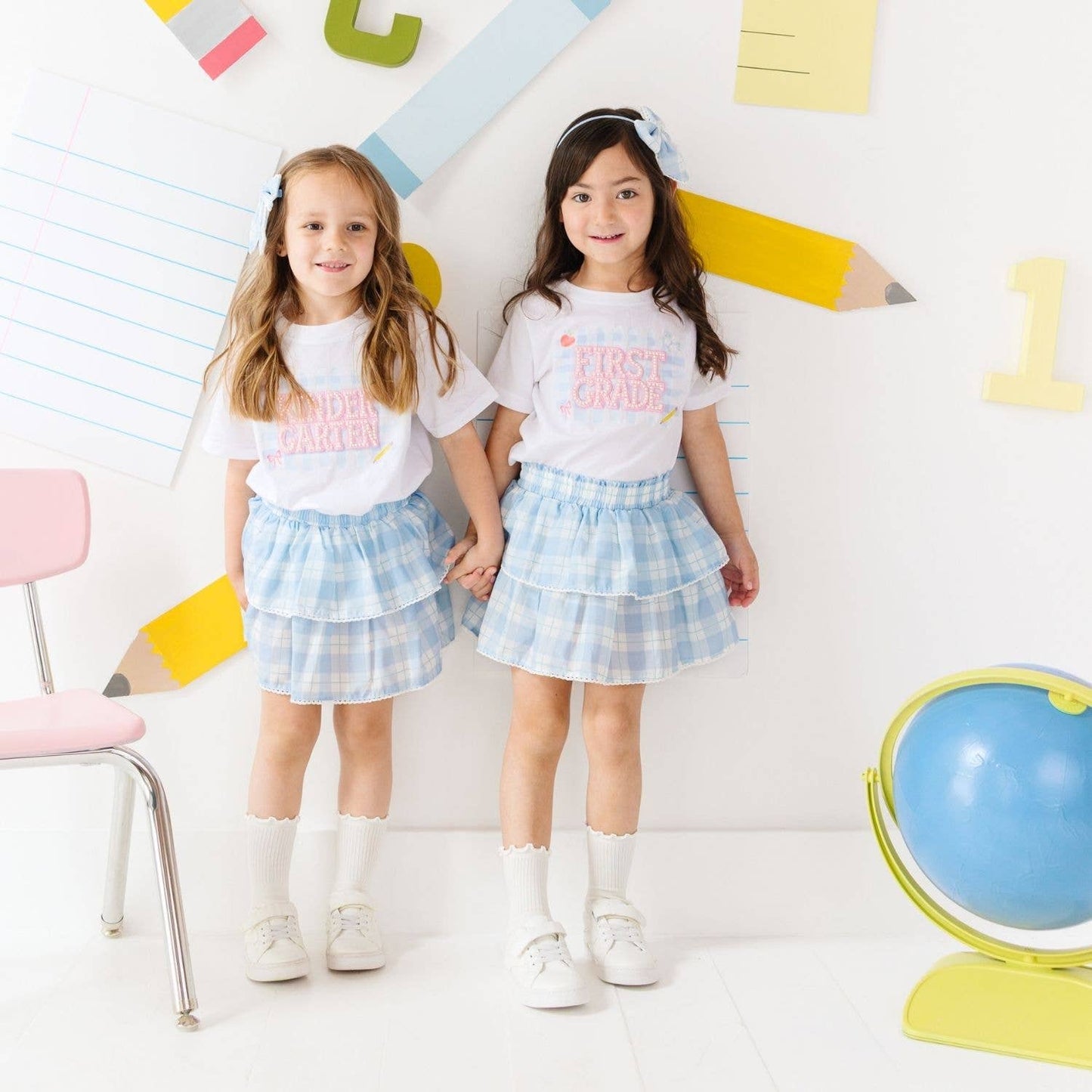 Sweet Wink Kindergarten Pearl Patch Short Sleeve T-Shirt Back To School