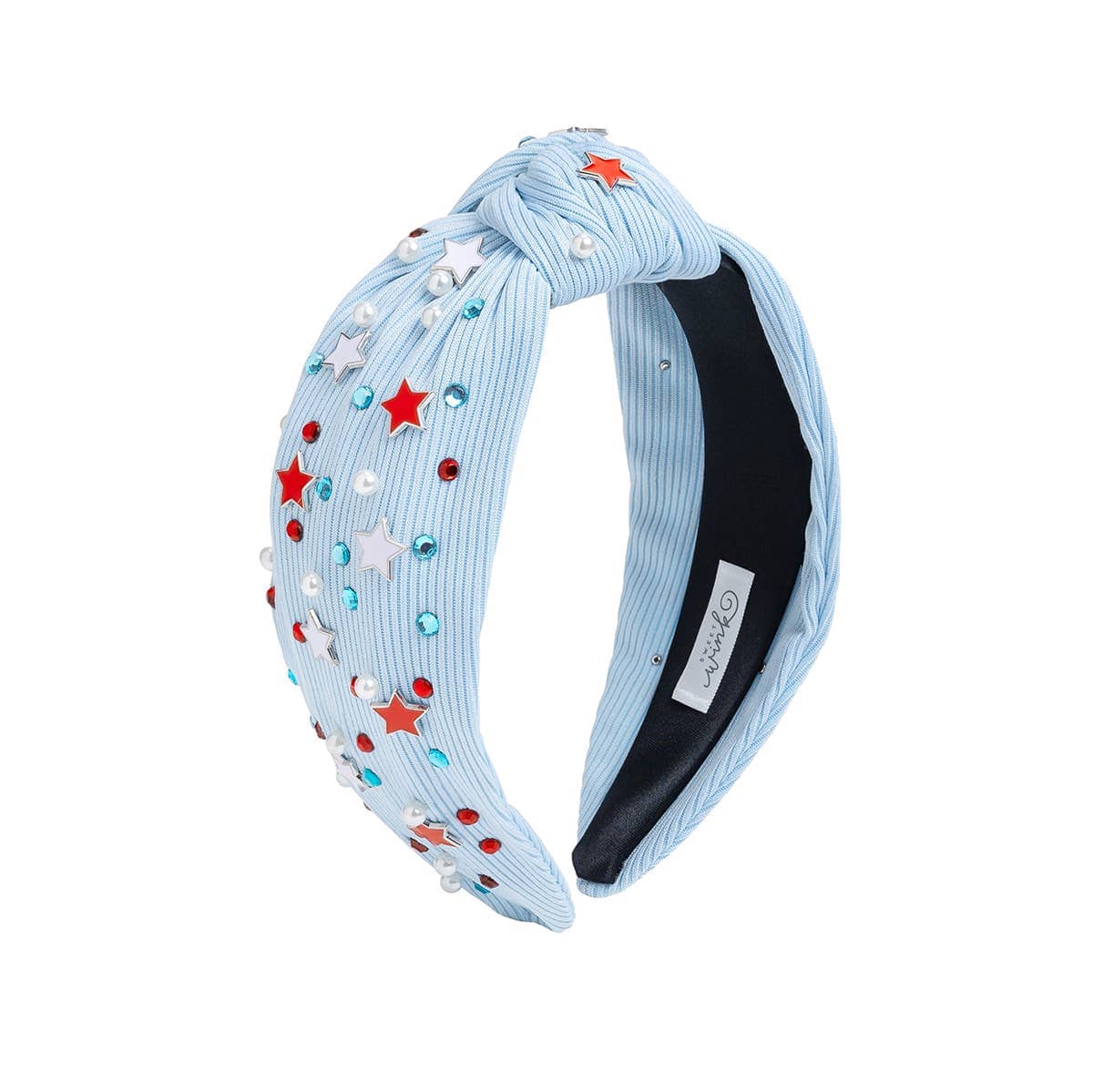 Sweet Wink Large USA Stars Gemstone Headband - Fourth of July - Mommy & Me HB-164-L