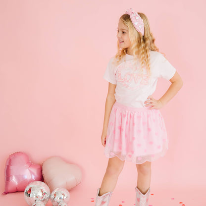 Sweet Wink Mini Sequin Hearts Valentine's Day Tutu - Kids Clothing