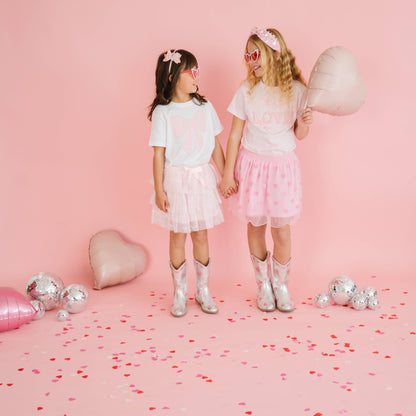 Sweet Wink Mini Sequin Hearts Valentine's Day Tutu - Kids Clothing