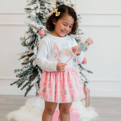 Sweet Wink Nutcracker Cutie Christmas Long Sleeve Shirt - Kids Clothing