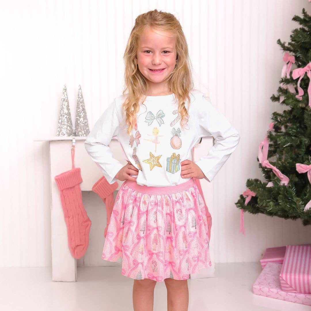 Sweet Wink Nutcracker Cutie Christmas Long Sleeve Shirt - Kids Clothing