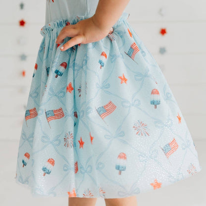 Sweet Wink Patriotic Trellis Tank Tutu Dress - Fourth of July - Kids