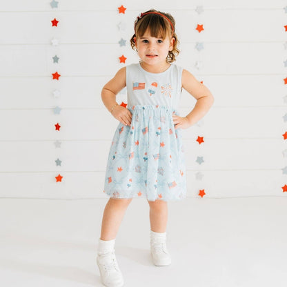 Sweet Wink Patriotic Trellis Tank Tutu Dress - Fourth of July - Kids