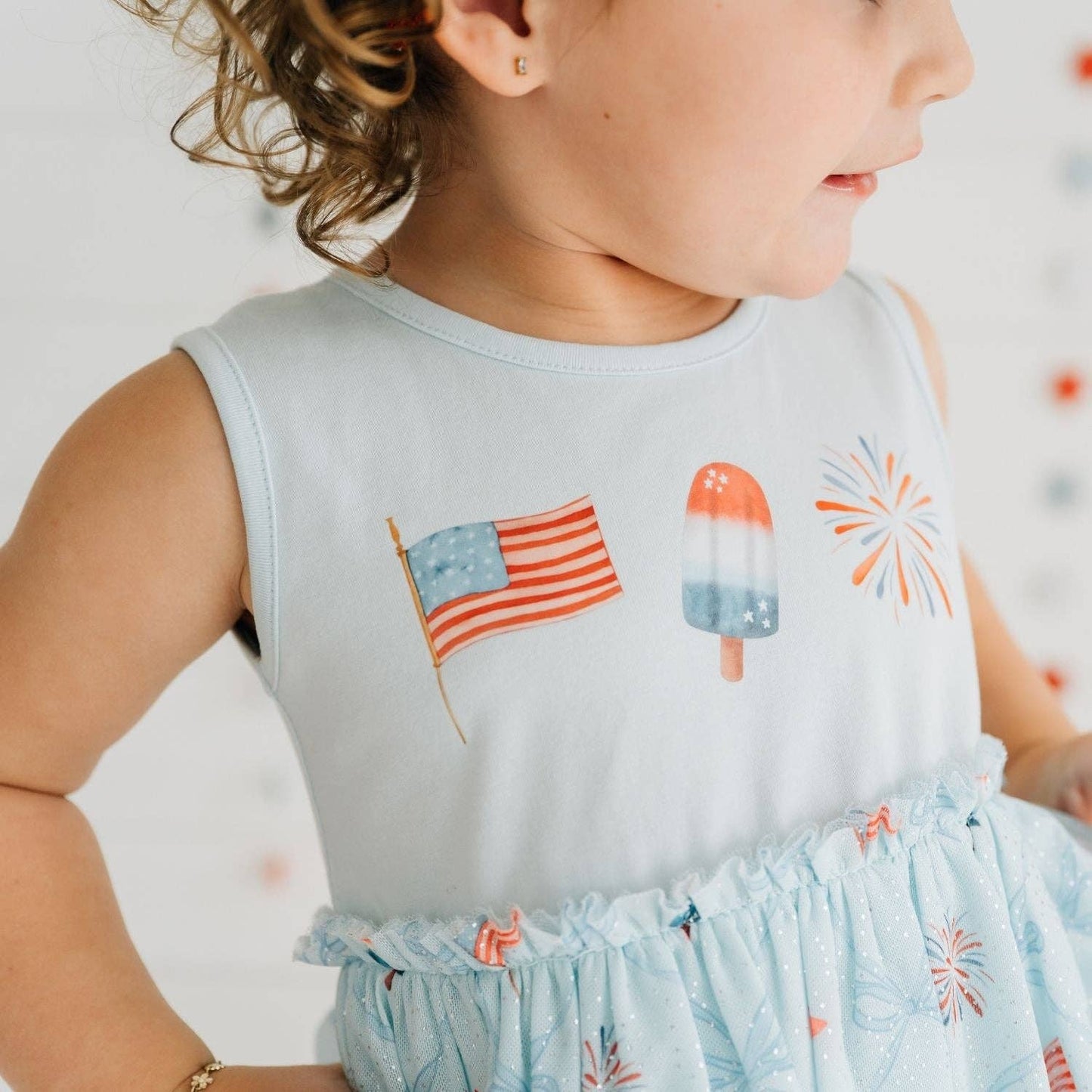 Sweet Wink Patriotic Trellis Tank Tutu Dress - Fourth of July - Kids