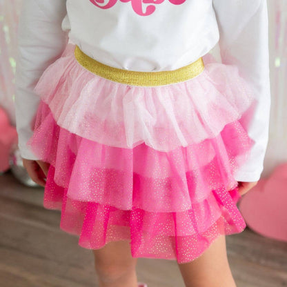 Sweet Wink Pink Petal Tutu - Dress Up Skirt - Kids  Tutu