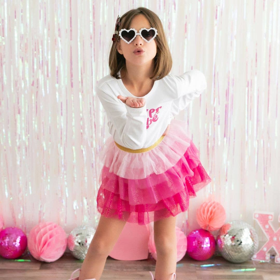 Sweet Wink Pink Petal Tutu - Dress Up Skirt - Kids  Tutu