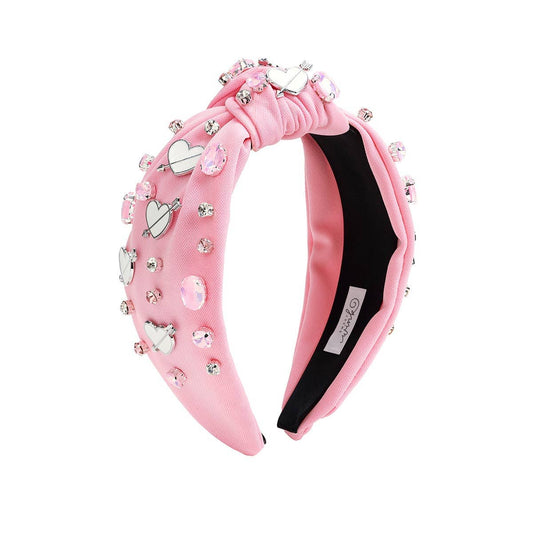 Sweet Wink Pink Valentine's Day Gemstone Headband - Small - Hair HB-162