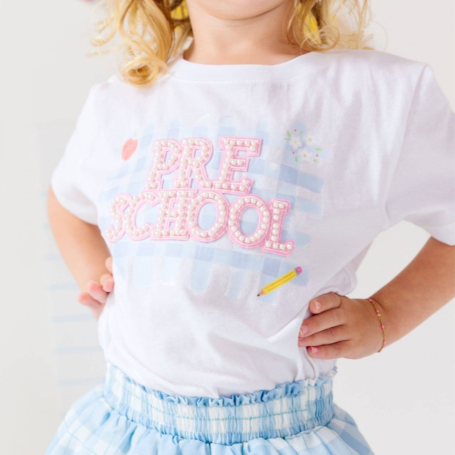 Sweet Wink Preschool Pearl Patch Short Sleeve T-Shirt - Back To School