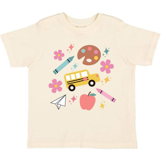 Sweet Wink Back To School Doodle Short Sleeve T-Shirt - Kids Tee