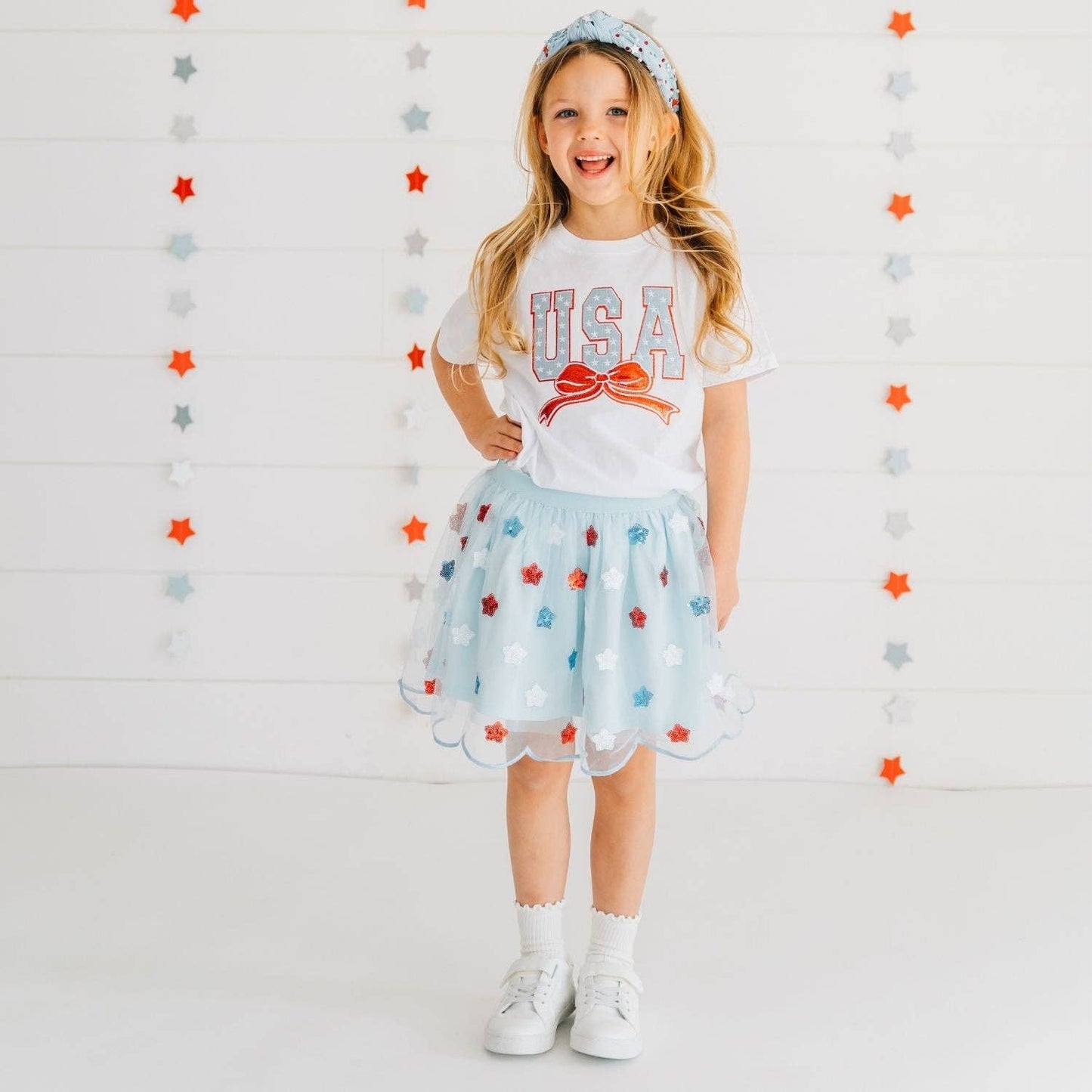 Sweet Wink USA Sequin Stars Tutu - Fourth of July - Kids Clothing