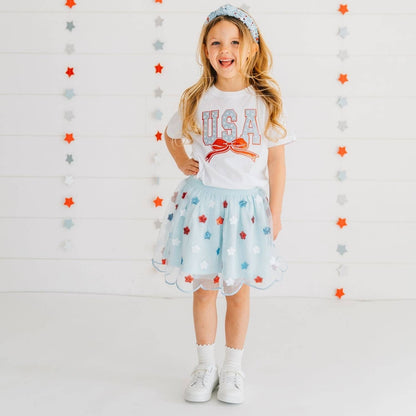 Sweet Wink USA Sequin Stars Tutu - Fourth of July - Kids Clothing