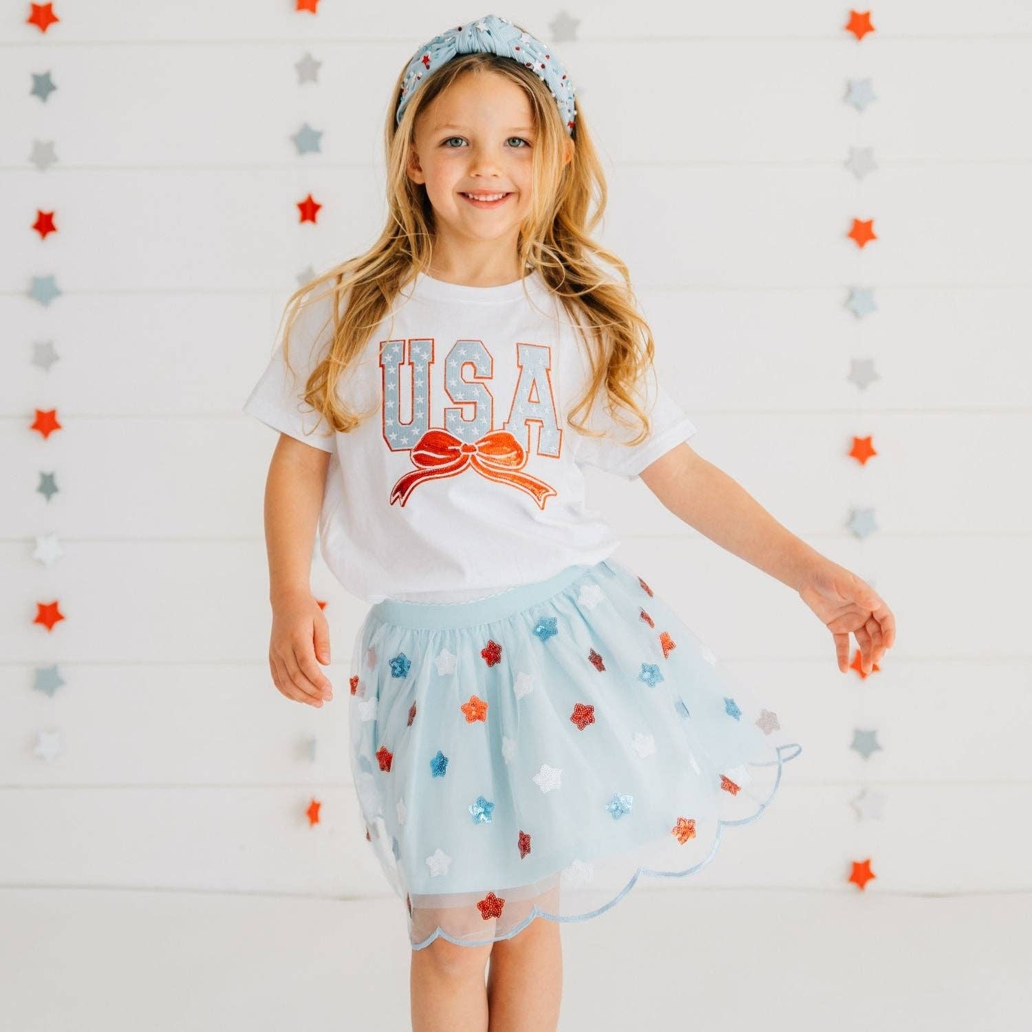Sweet Wink USA Sequin Stars Tutu - Fourth of July - Kids Clothing
