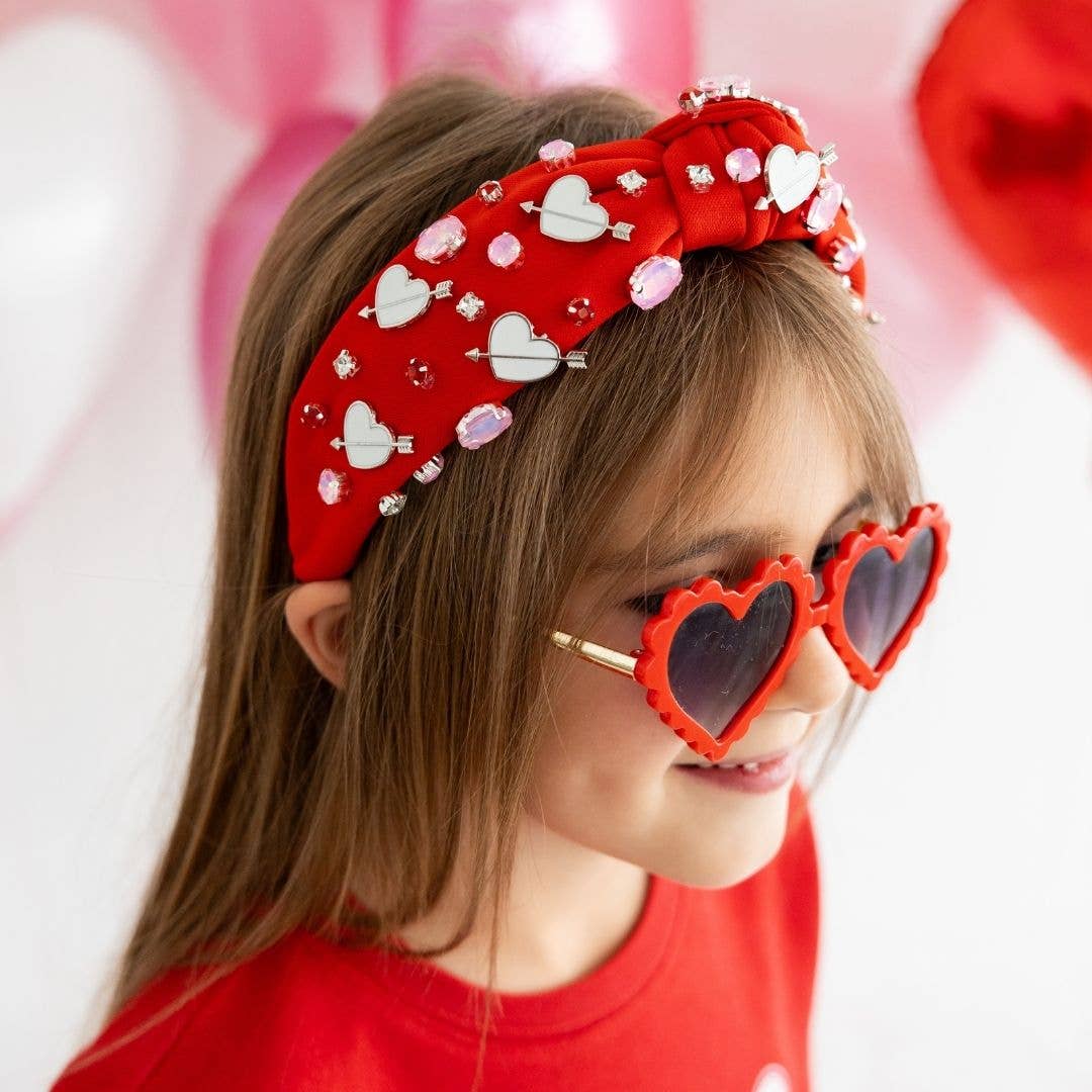 Sweet Wink Valentine's Day Gemstone Headband - Mommy and Me HB-105