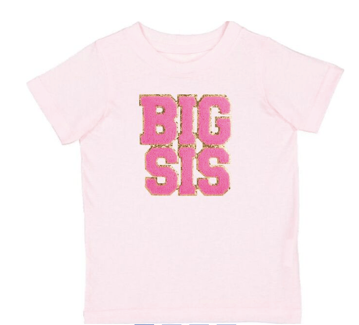 Sweet Winks Big Sis Patch Short Sleeve T-Shirt