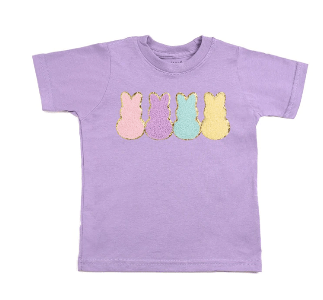 Sweet Winks Easter Peeps Patch T-Shirt - Lavender