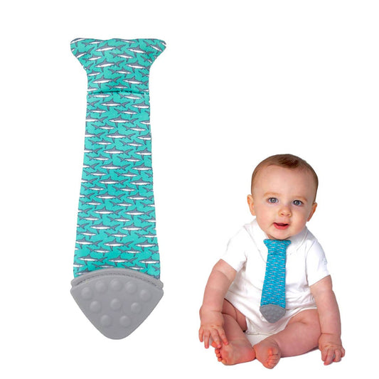 Tasty Tie® Tasty Tie Teether, Crinkle Toy, Baby Boy Gift (Shark) tt-shark-1