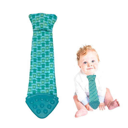 Tasty Tie® Tasty Tie Teether, Crinkle Toy, Baby Boy Gift (Turtle) tt-turtle-7