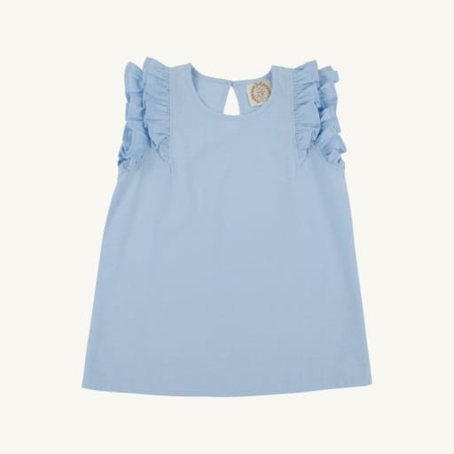 THE BEAUFORT BONNET COMPANY The Beaufort Bonnet Company Ruehling Ruffle Top - Linen