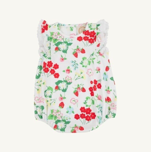 THE BEAUFORT BONNET COMPANY The Beaufort Bonnet Company Girls Infant Girls-bubbles Ruehling Ruffle Bubble - Pima