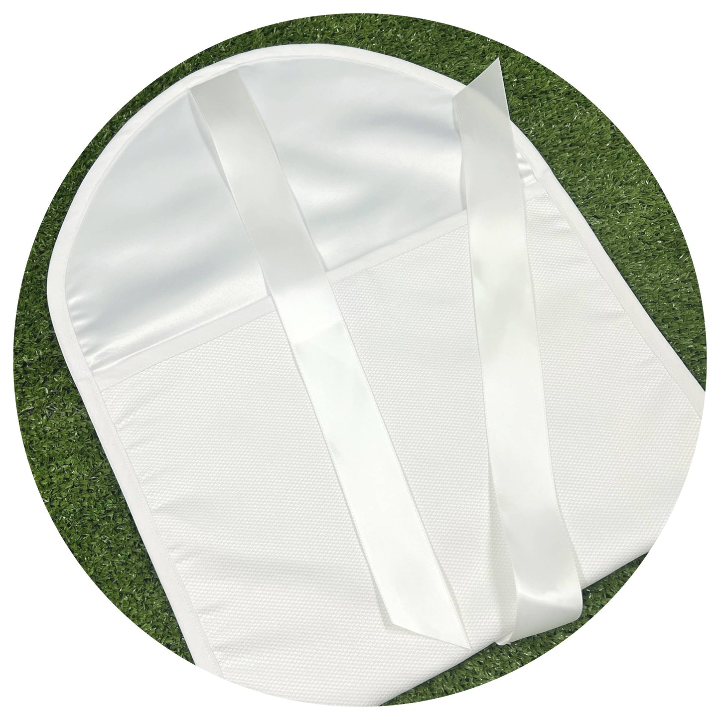 THE ROYALTY COLLECTION White Cotton Pique Envelope Bag