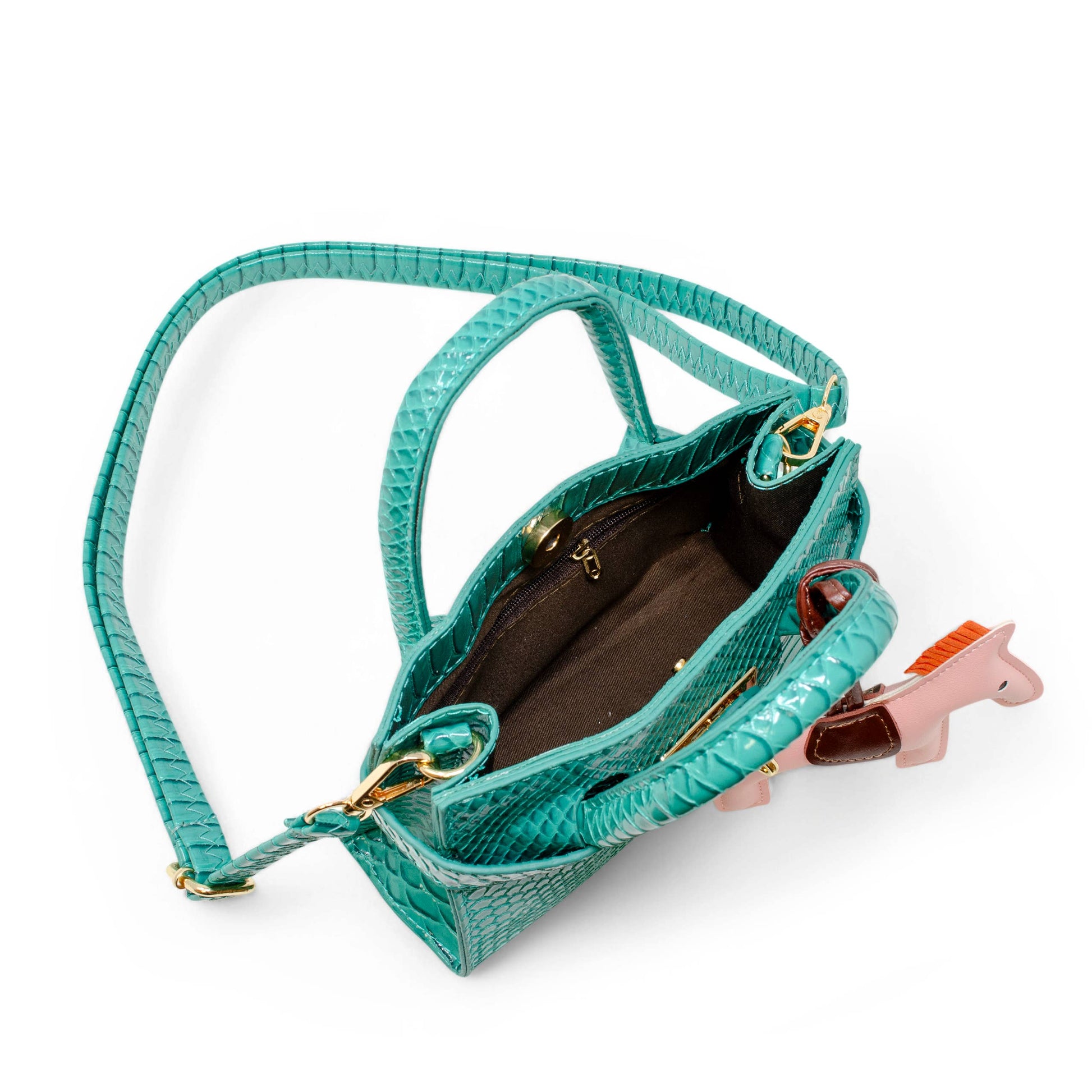 Tiny Treats and ZOMI GEMS Vivid Crocodile Pony Handbag