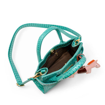 Tiny Treats and ZOMI GEMS Vivid Crocodile Pony Handbag