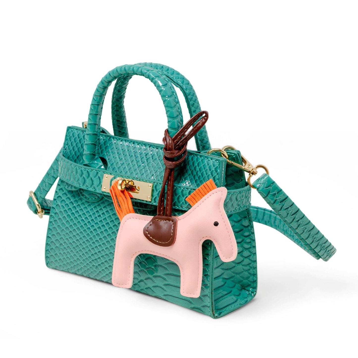 Tiny Treats and ZOMI GEMS Vivid Crocodile Pony Handbag