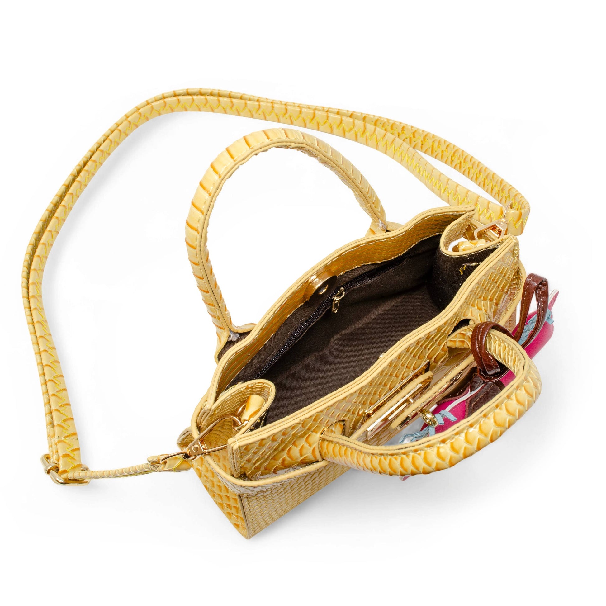 Tiny Treats and ZOMI GEMS Vivid Crocodile Pony Handbag