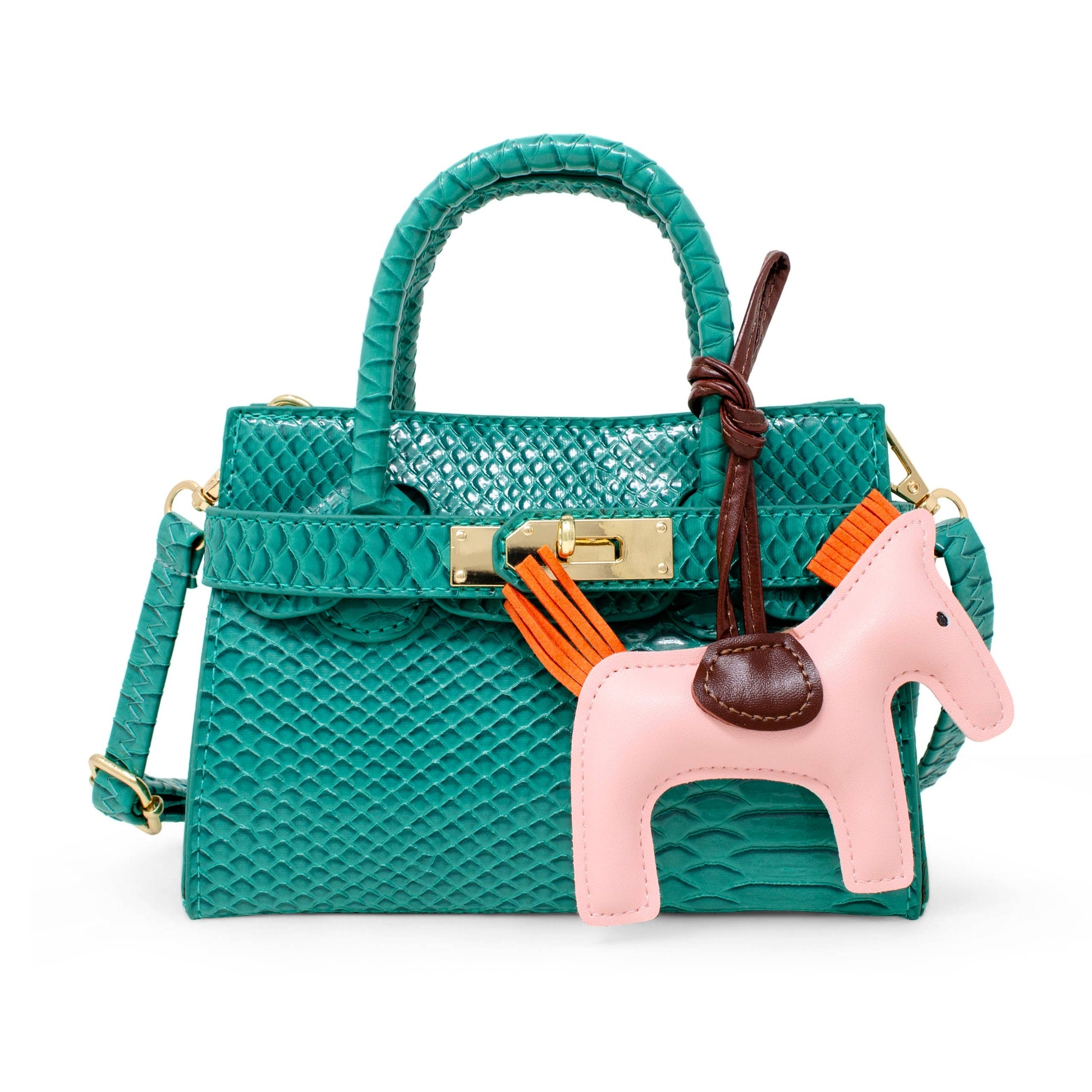 Tiny Treats and ZOMI GEMS Vivid Crocodile Pony Handbag