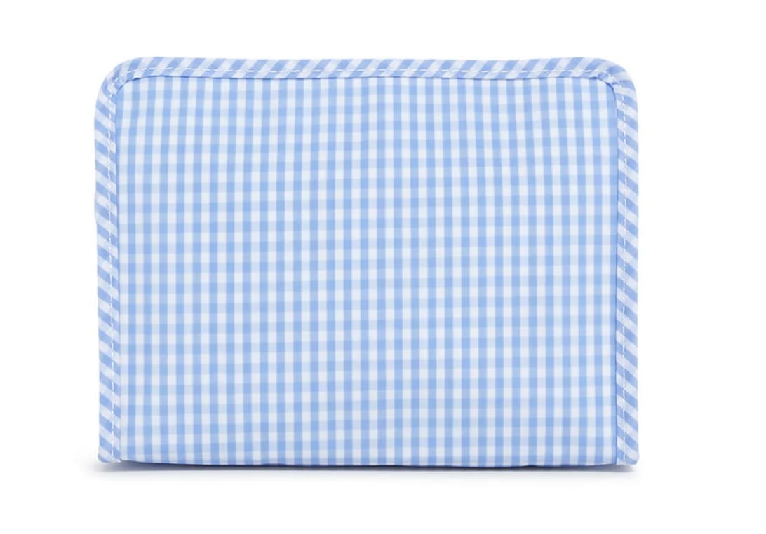 TRVL DESIGN Medium Trvl Design Roadie Zip Pouch - Gingham Sky