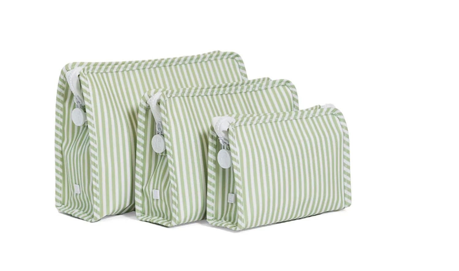 Trvl Design ROADIE LARGE Zip Pouch - PIMLICO STRIPE SAGE