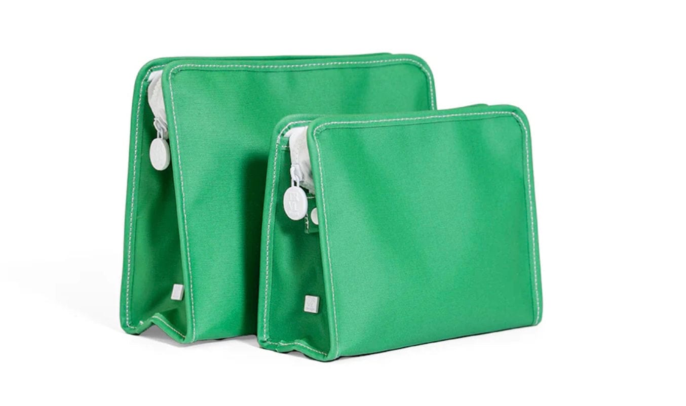 Trvl Design ROADIE  Zip Pouch - COATED CANVAS KELLY GREEN