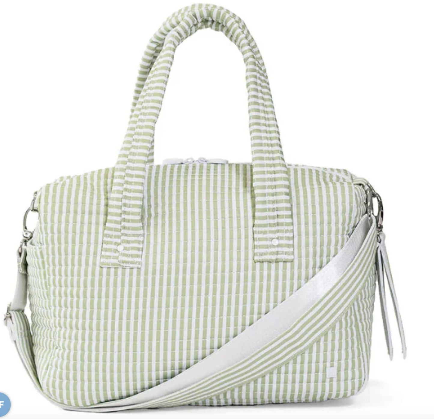 TRVL DESIGN Trvl Design Girls Accessories-purses/bags Pimlico Stripe Sage Quilted Stroller Bag