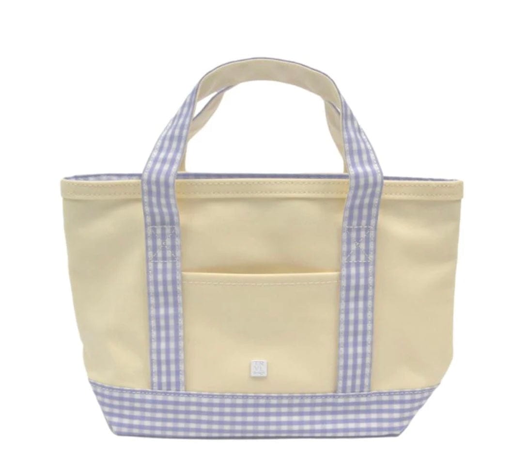 TRVL DESIGN Trvl Design Mini Tote GINGHAM LILAC TRIM