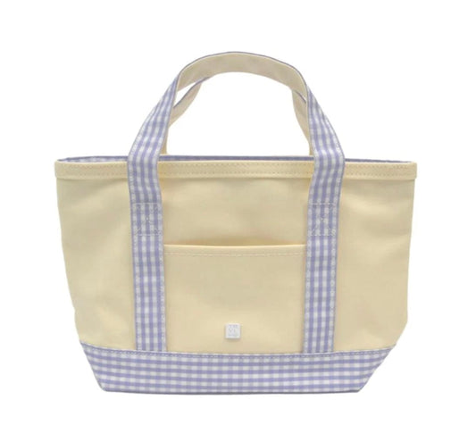 TRVL DESIGN Trvl Design Mini Tote GINGHAM LILAC TRIM
