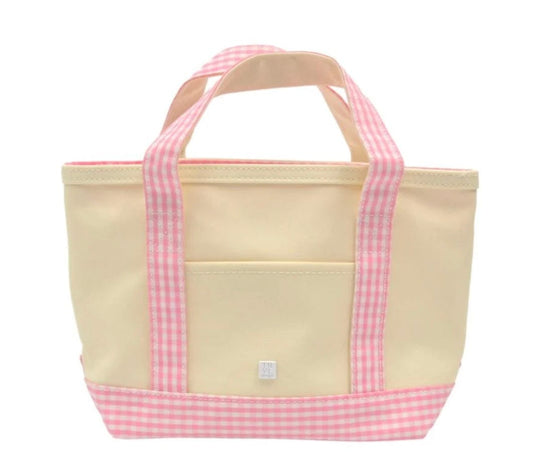 TRVL DESIGN Trvl Design  Mini Tote Gingham Taffy Trim