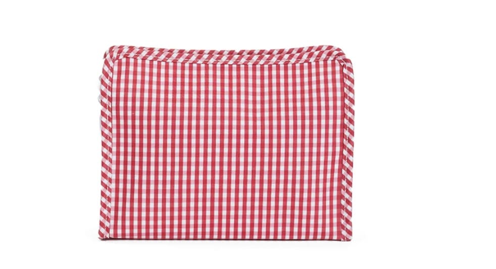 TRVL DESIGN Trvl Design Roadie Zip Pouch Gingham Red