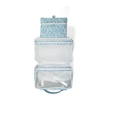 Trvl Design Luxe Hanging Toiletry Hamptons Floral with Chambray